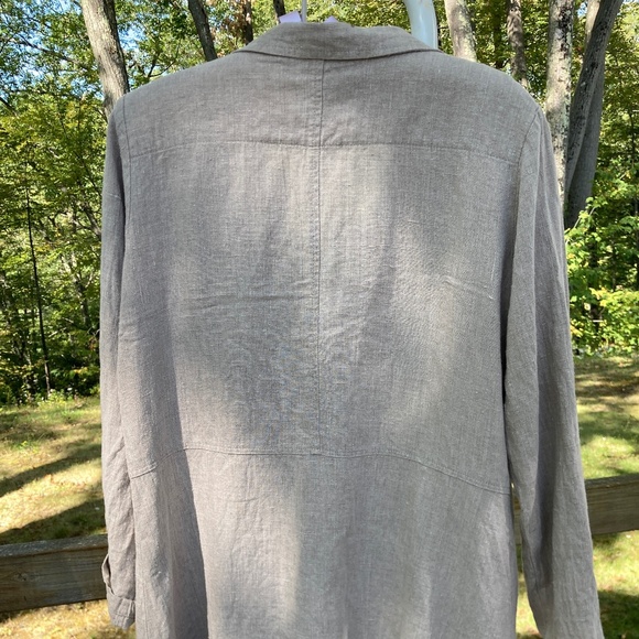 FLAX 100% Linen Jacket / Duster / S - Picture 3 of 6